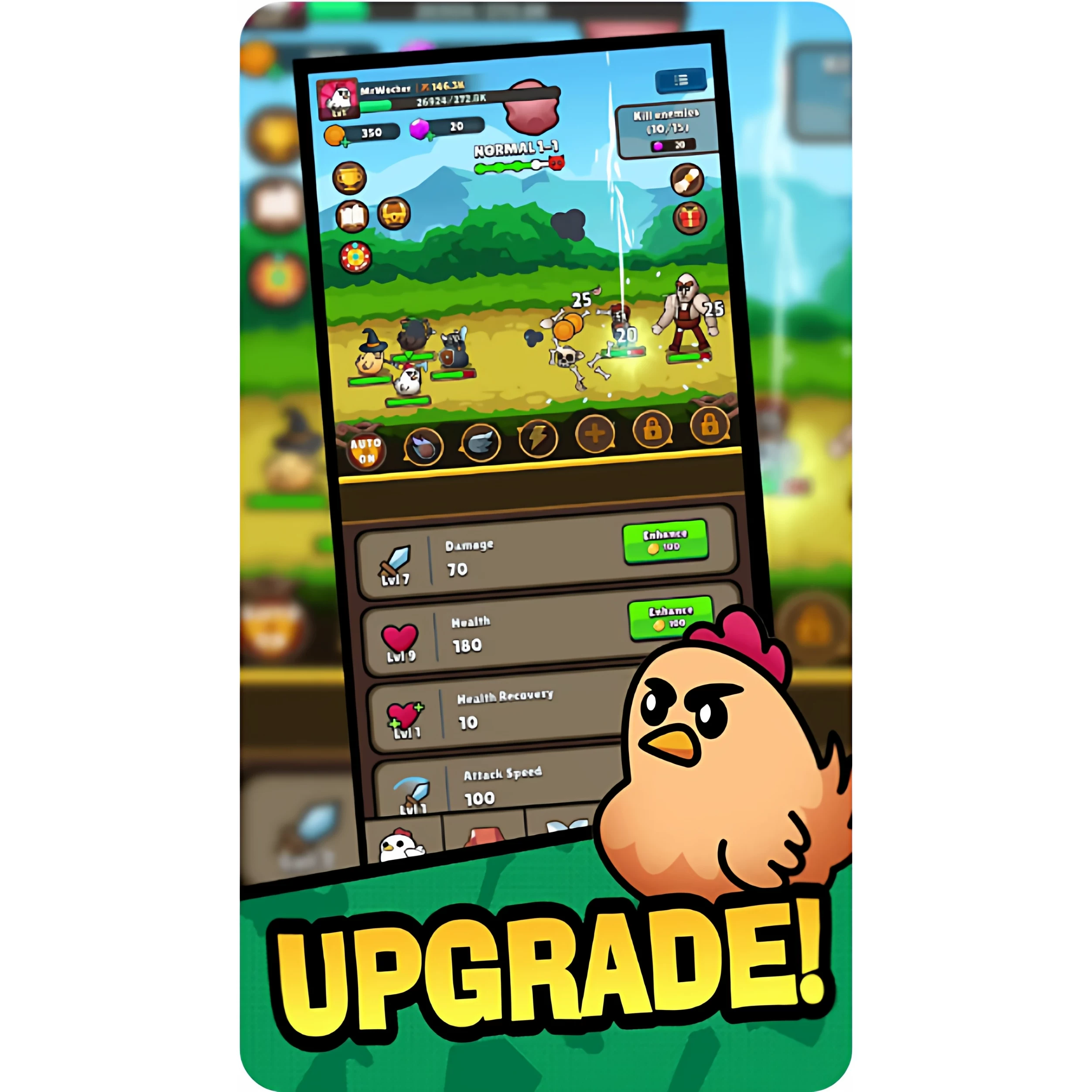 Unity 萌鸡传说 Legend Of Chicken RPG策略 精品游戏源码 益智类 - 图片1