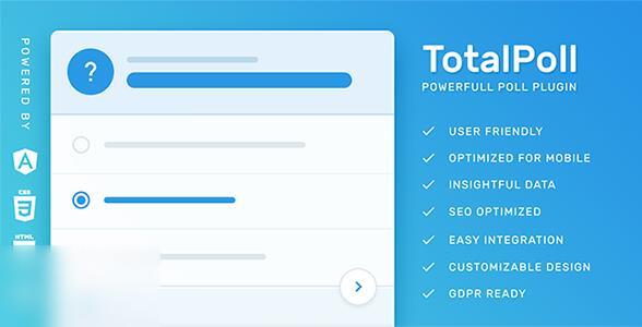 WordPress投票插件–TotalPoll Pro v4.12.0 破解版下载 - 图片1